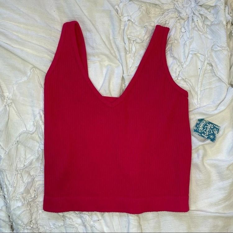 Red Crop Top Tank 3
